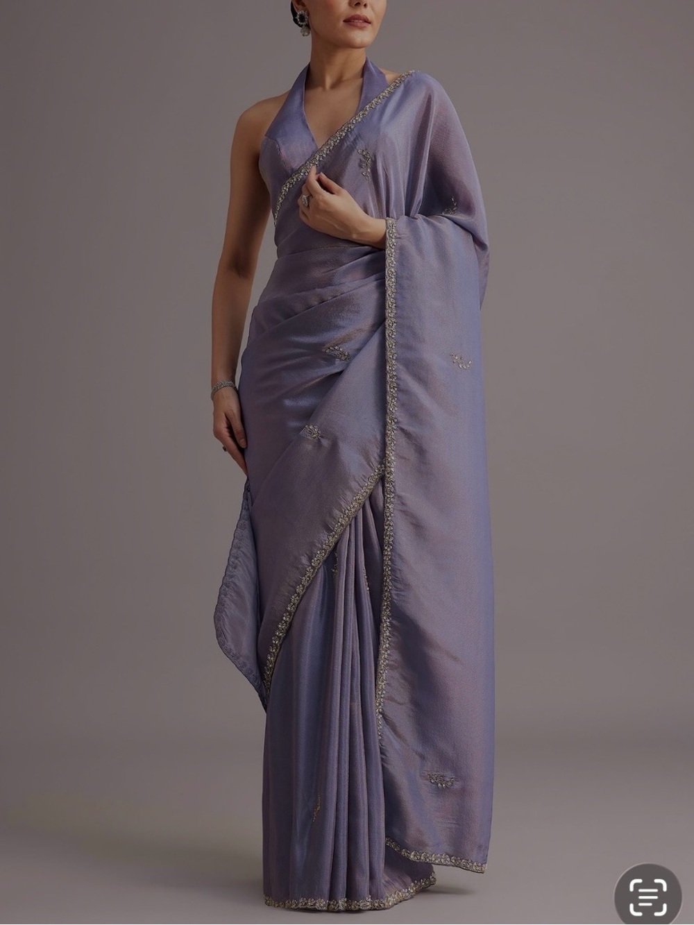 Lavender Embellished Saree
